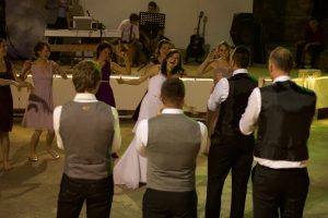 Bridal party dance